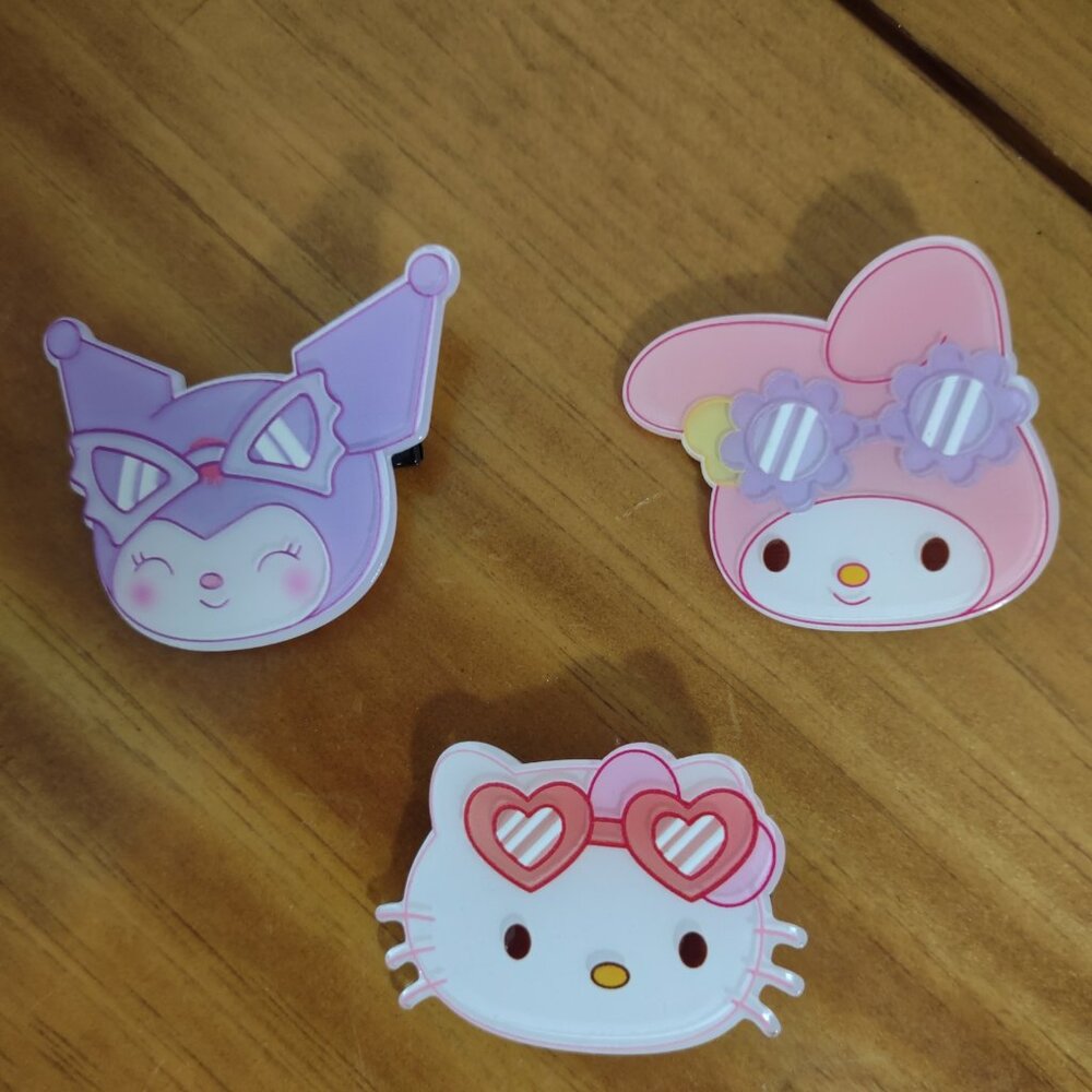 Unbranded Sanrio Characters Hair Clips Lot of 3